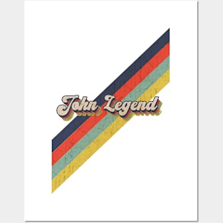 retro vintage color John Legend Posters and Art